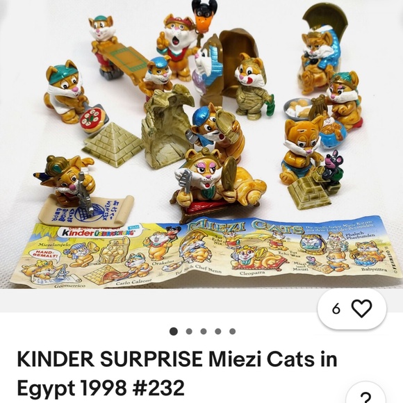 💕 3 for $10- KINDER FERRERO SURPRISE EGYPTIAN CATS - Picture 8 of 10